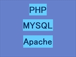 PHPとMYSQLとApacheの文字画像サムネイル